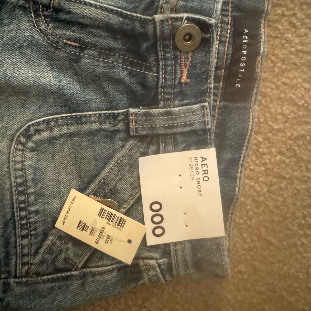 Brand new pair of Micro Short Aero Aeropostale stretch shorts size 000. - Picture 3 of 8